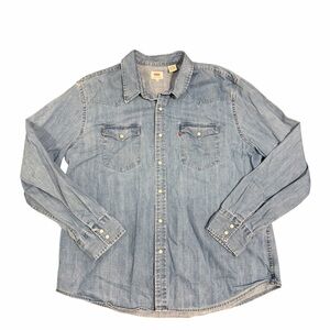 Levi's western Pearl Snap Denim Shirt